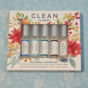 Clean Classic Rollerball Layering Set - NIB - 5 Scents